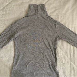 Uniqlo Grey Cotton Turtleneck | S
